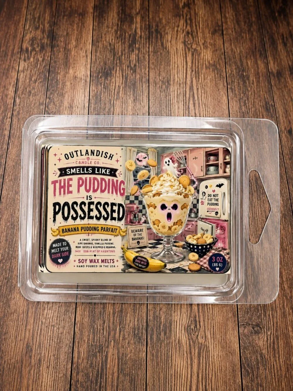 The Pudding Is Possessed Wax Melts | Banana Pudding Scent